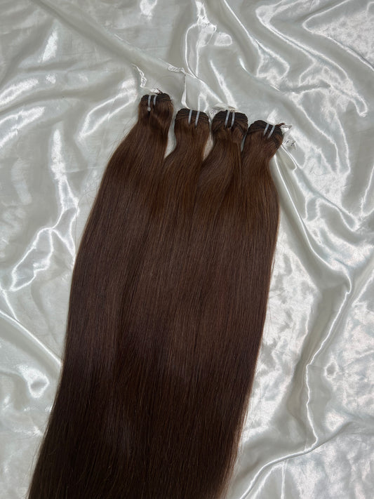 CHOCOLATE BROWN STRAIGHT BUNDLES (3-4)