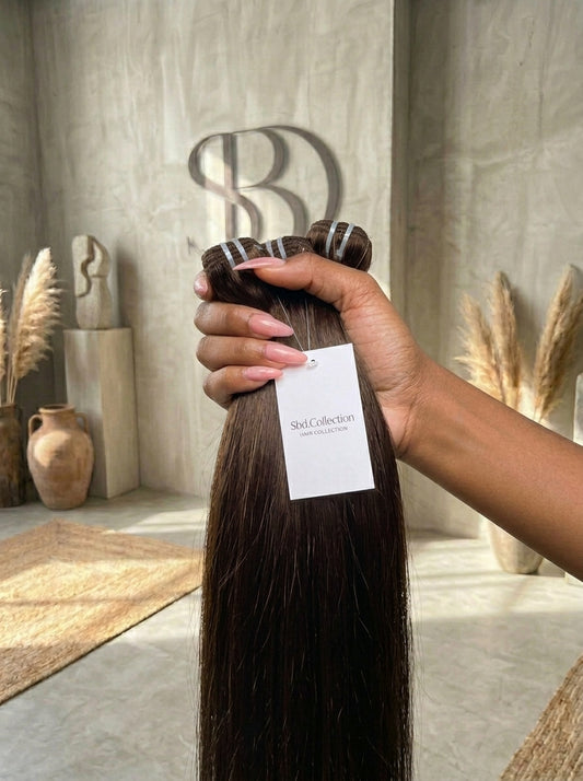 CHOCOLATE BROWN STRAIGHT BUNDLES (3-4)